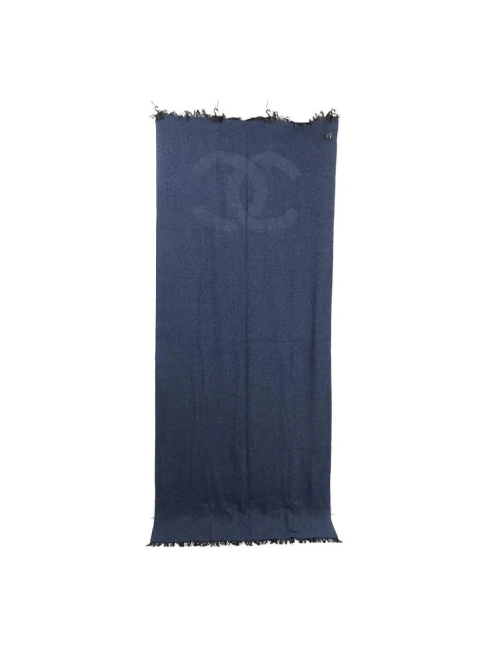 Chanel CC Logo Cashmere Silk Scarf - Picture 2 of 6
